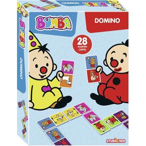 Studio 100 - Bumba Kaartspel - Reisspel - Domino - Bumbaluuu! - 28 Dominokaarten