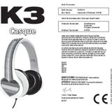 K3 - Hoofdtelefoon - Regenboog - Begrensd op 85 dB