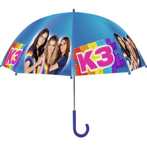 K3 Paraplu - Donkerblauwe regenboog paraplu 73 cm