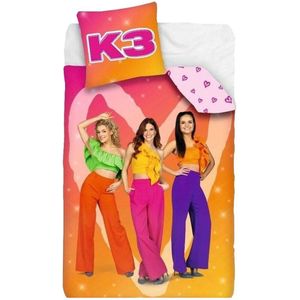 K3 - Dekbedovertrek - Katoen - Tweezijdig Gebruik - 140x200cm