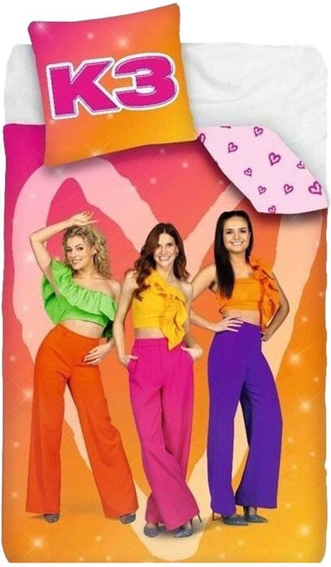 K3 - Dekbedovertrek - Katoen - Tweezijdig Gebruik - 140x200cm