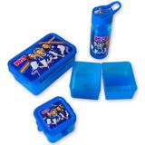 K3 - Broodtrommel - Bento Snackdoosje - Blauw Transparant - Polypropyleen