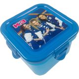K3 - Broodtrommel - Bento Snackdoosje - Blauw Transparant - Polypropyleen