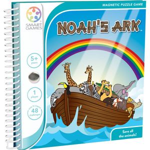 SmartGames - Noah's Ark - magnetische denkpuzzel met 48 opdrachten - wilde dieren