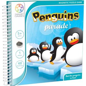 SmartGames - Penguins Parade - magnetisch reisspel met 48 opdrachten - Vier op één rij