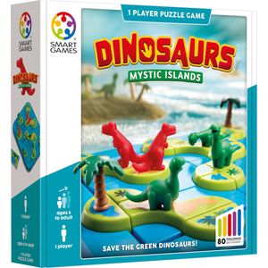 SmartGames - Dinosaurs Mystic Islands - 80 opdrachten - Breinbreker