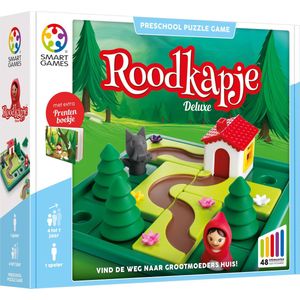 SmartGames - Roodkapje Deluxe - 48 opdrachten - denkspel voor kleuters met extra sprookjesboek