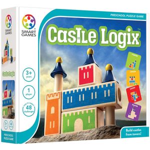SmartGames - Castle Logix - Houten kleuterspel - ruimtelijk inzicht
