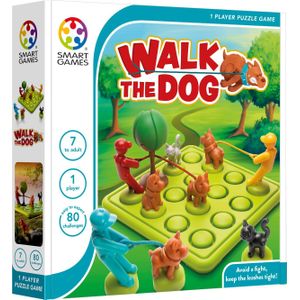 Smart Games - Lopen met de hond, puzzelspel met 80 uitdagingen, 7 jaar en ouder