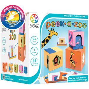 SmartGames Peek-a-Zoo - Educatief Spel - 48 puzzelopdrachten