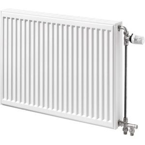 Henrad Compact All In paneelradiator 90x50cm type 33 1667watt 4 aansluitingen Staal Wit Glans 0113093305