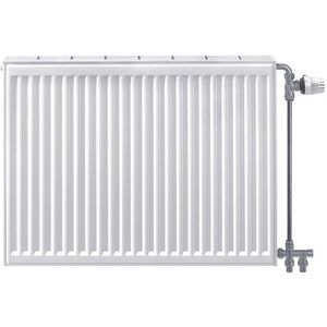 Stelrad Compact All In paneelradiator 50x60cm type 22 896watt 4 aansluitingen Staal Wit glans 214052206