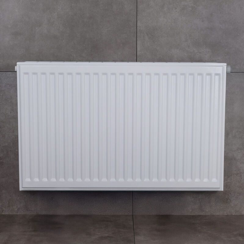 Stelrad Novello 8 paneelradiator 50x80cm type 33 1645watt 8 aansluitingen Staal Wit glans 0662053308