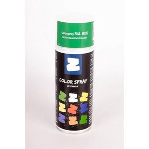 Zinga Color Spray verf -  coating - RAL  6032 Groen  400 ml gloss - toepasbaar op gegalvaniseerde en divers andere ondergronden