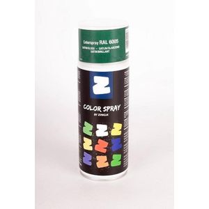 Zinga Color Spray verf -  coating - RAL  6005 Bekaert groen  400 ml satin , Toepasbaar op gegalvaniseerde en diverse andere ondergronden