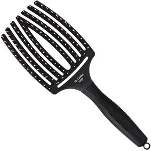 Olivia Garden Haarborstel - FingerBrush - Combo - Large - Black