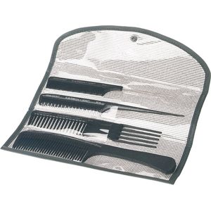 Haarborstels - Set van 4 - Zwart - Carbon en Ion Technologie