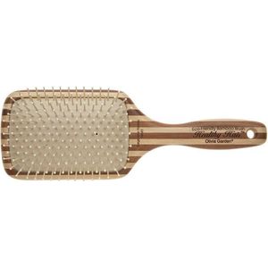 Olivia Garden Bamboo Touch platte haarborstel voor Haar en Hoofdhuid Nylon L 1 st