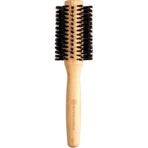 Olivia Garden - Bamboo Touch - Ronde Haarborstel - Lichtbruin - Bamboehout