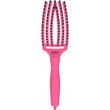 Olivia Garden - Fingerbrush Combo - Haarborstel - Hot Pink - 100% Everzwijnhaar