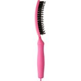 Olivia Garden Fingerbrush L´amour platte haarborstel voor het Haar Hot Pink 1 st