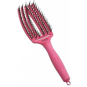 Olivia Garden - Fingerbrush Combo - Haarborstel - Hot Pink - 100% Everzwijnhaar