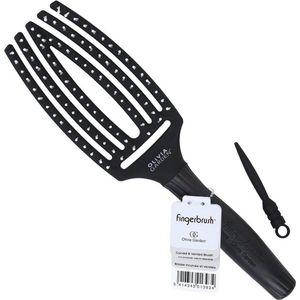 Olivia Garden - Fingerbrush - Haarborstel - Antistatisch - Nylon Haren