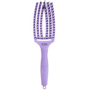 Olivia Garden Fingerbrush Bloom platte haarborstel Lavender 1 st
