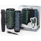 Olivia Garden - Multibrush 3 Piece Kit - Set - 1x Handvat - 1x Barrel Ø36mm - 1x Barrel Ø56mm