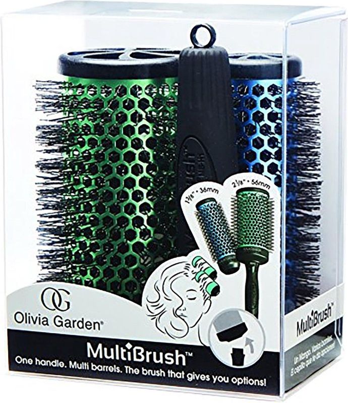 Olivia Garden - Multibrush 3 Piece Kit - Set - 1x Handvat - 1x Barrel Ø36mm - 1x Barrel Ø56mm