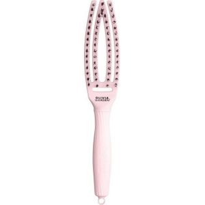 Olivia Garden Fingerbrush Soin emblématique avec poils de sanglier et nylon, rose pastel Taille S