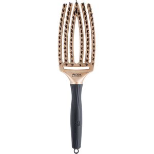 Olivia Garden Borstel Fingerbrush Iconic Boar & Nylon Gold 1Stuks