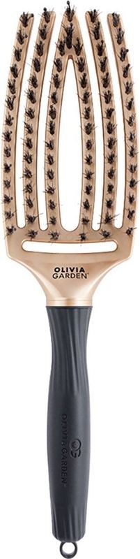 Olivia Garden Fingerbrush Trinity platte haarborstel Gold 1 st