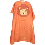 Olivia Garden - Kids Cutting Cape - Oranje - Leeuwenprint - Klittenband