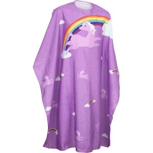 Olivia Garden - Kids Cutting Cape - Kapmantel - Roze - Polyester - Unicorn Print