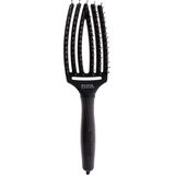 Olivia Garden - Fingerbrush Combo - Haarborstel - Zwart - Nylon en Everzwijnhaar