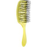 Olivia Garden iDetangle Pride platte haarborstel Yellow 1 st