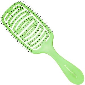 Olivia Garden iDetangle Pride platte haarborstel Green 1 st