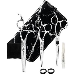 Olivia Garden - SilkCut - 3-scharen set Tondeuses - Zwart - Inclusief Accessoires