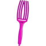 Olivia Garden Fingerbrush ThinkPink platte haarborstel met nylon en varkenshaar Neon Violet 1 st