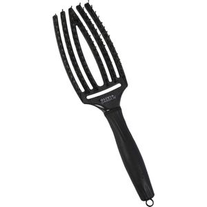 Olivia Garden - Fingerbrush Medium - Borstel - Zwart - 1 Stuk