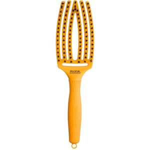 Olivia Garden FingerBrush Boar & Nylon Yellow Sunshine
