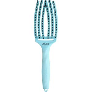 Olivia Garden - Fingerbrush Boar & Nylon Haarborstel - Dolce Vita Blue Sky - 1 st