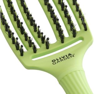 Olivia Garden - Fingerbrush Boar & Nylon - Haarborstel - Dolce Vita Green - 1 st
