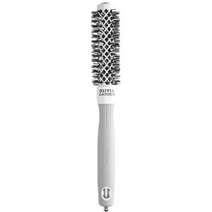 Olivia Garden Expert Shine Wavy Bristles White&Grey Haarborstel průměr 20 mm 1 st