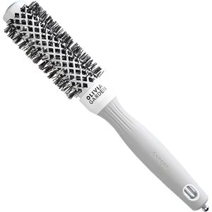 Olivia Garden Expert Shine Wavy Bristles White&Grey Haarborstel průměr 25 mm 1 st
