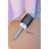 Olivia Garden - Expert Blowout Shine - Haarborstel - Wit en Grijs - 65 mm