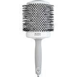 Olivia Garden - Expert Blowout Shine - Haarborstel - Wit en Grijs - 80mm