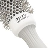 Olivia Garden - Expert Blowout Speed Wavy - Haarborstel - Wit/Grijs - 35mm