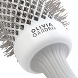 Olivia Garden - Expert Blowout Speed Wavy - Haarborstel - Wit/Grijs - 35mm